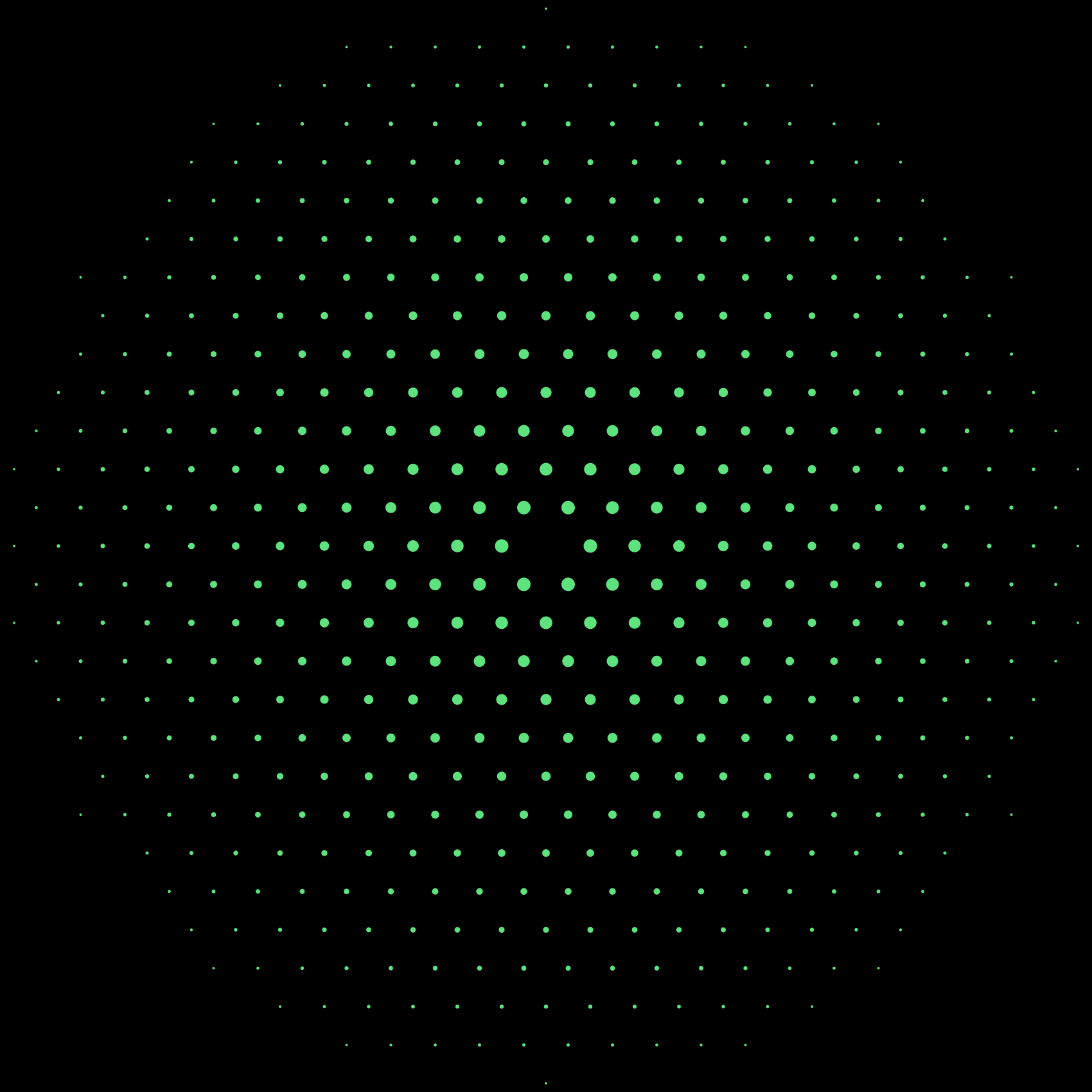Radar pattern, grid variant