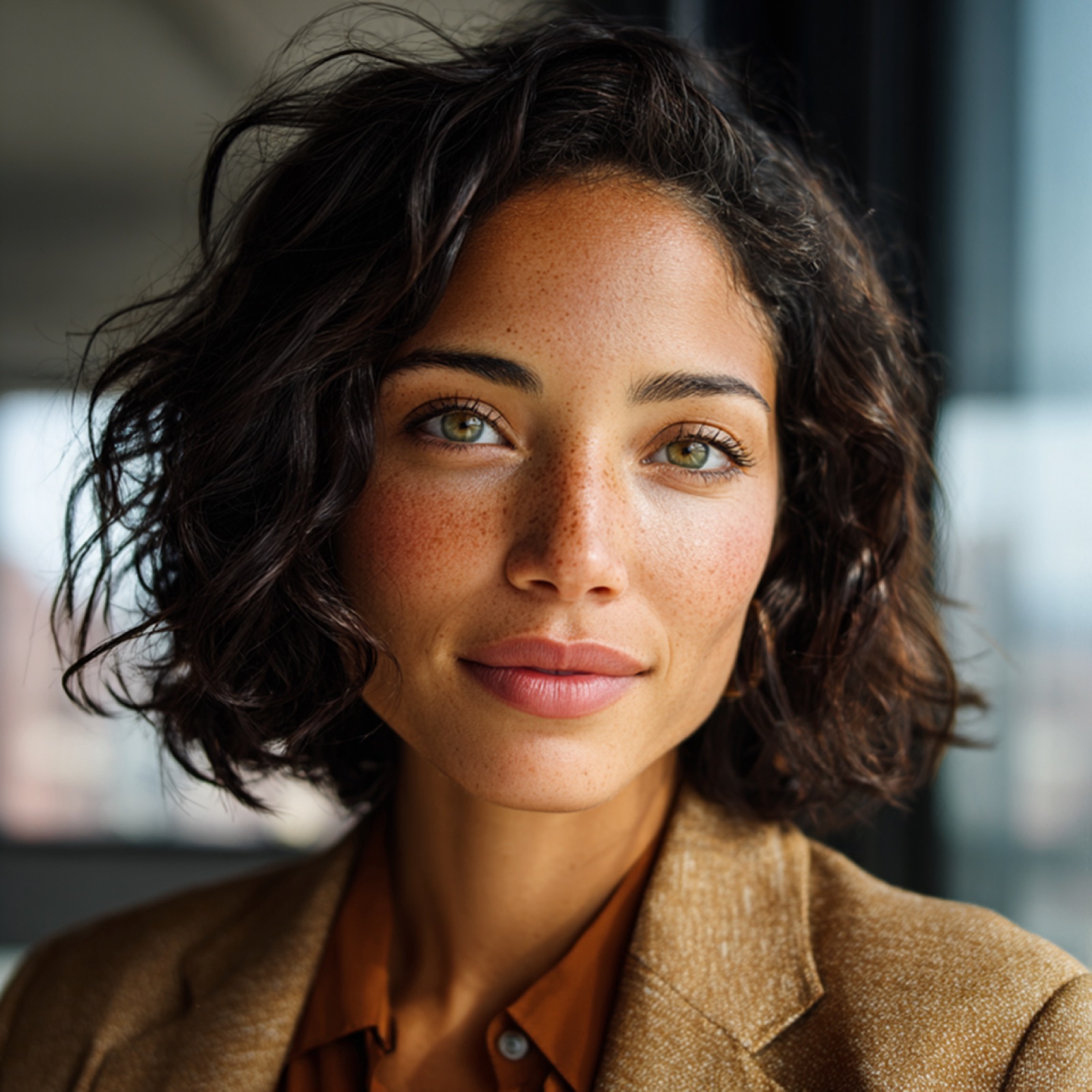 Closeup portrait, natural window light